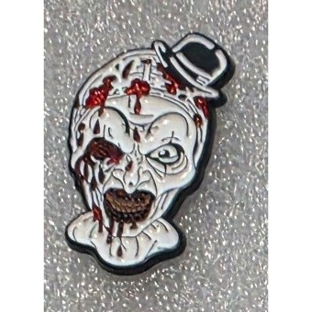 Terrifier Art the Clown Enamel Pin Horror Movie Slasher Lapel Pin Bloody Hat